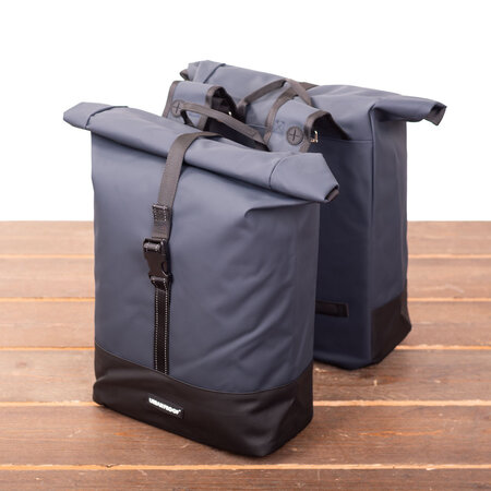 Urban Proof Dubbele fietstas Rolltop Recycled 38L Blauw