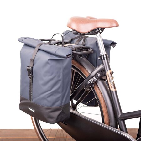Urban Proof Dubbele fietstas Rolltop Recycled 38L Blauw
