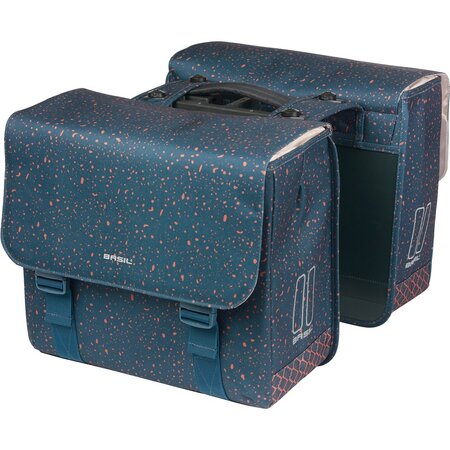 Basil Dubbele fietstas Flair MIK 2.0 35L Navy