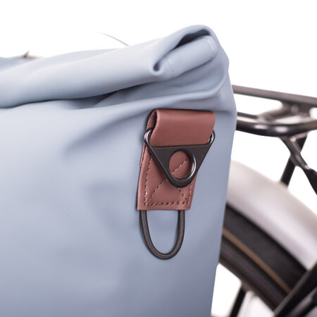 Basil Enkele fietstas Shopper City MIK Studs 16L Grafietblauw