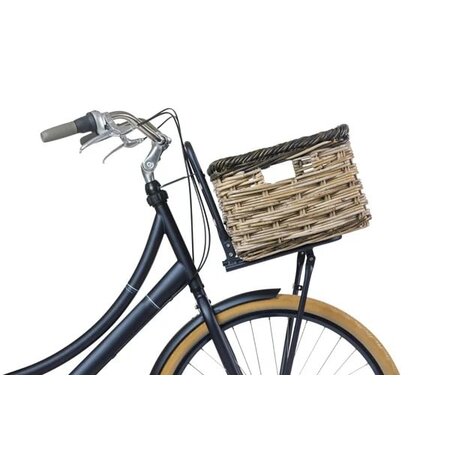 Basil Fietsmand Dijon Grijs/Zwart - Maat L