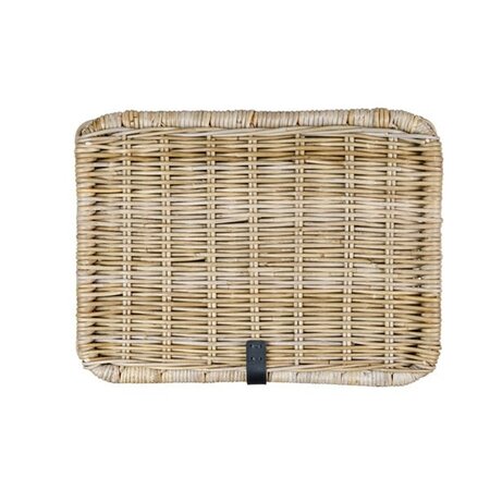 Basil Fietsmand Dax met Deksel Grijs - Maat L