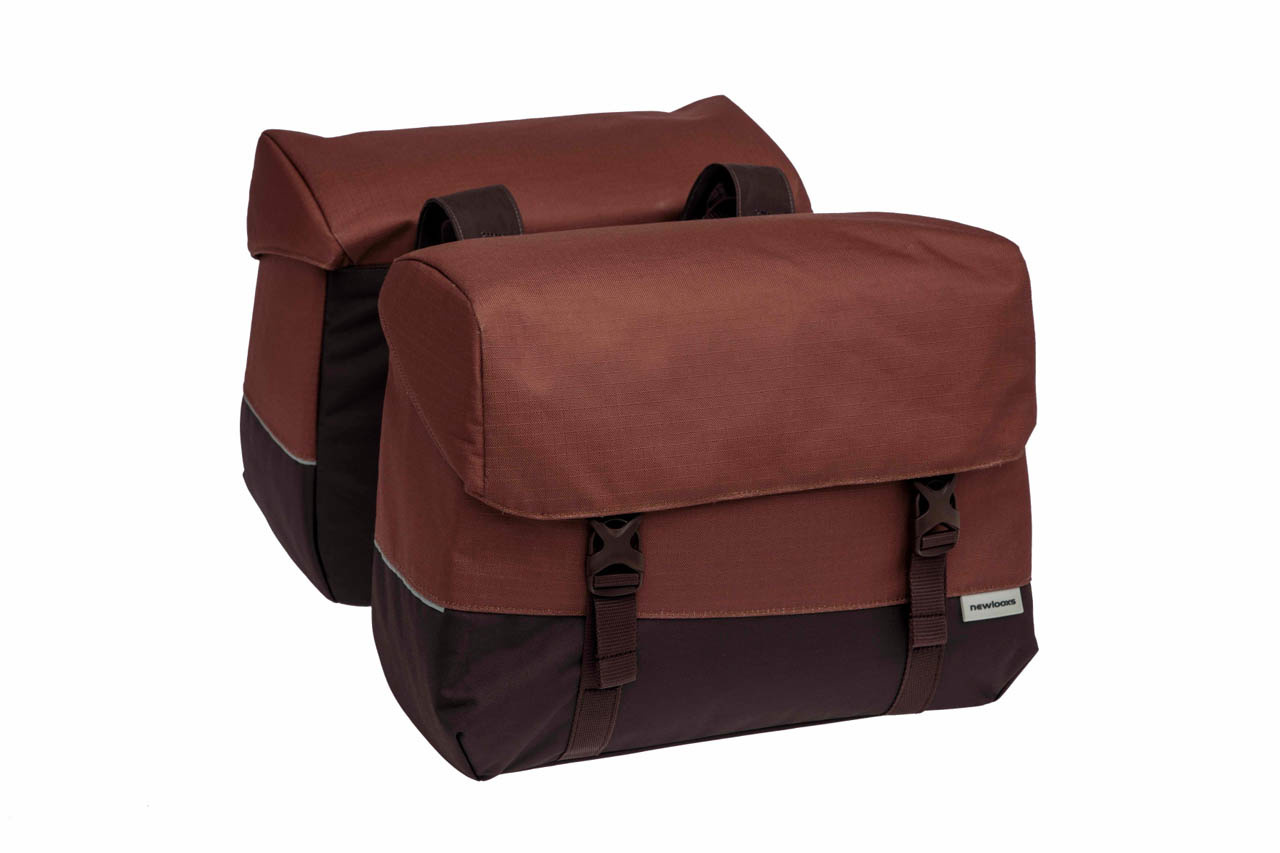 Dubbele fietstas Oslo Joli Double 37L Bordeaux/roest