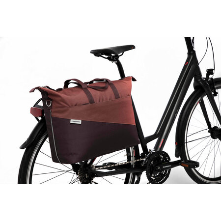 New Looxs Enkele fietstas Oslo Tendo 21L Bordeaux/roest