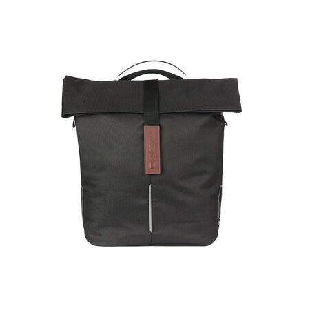 Basil Enkele fietstas Shopper City MIK Studs 16L Zwart