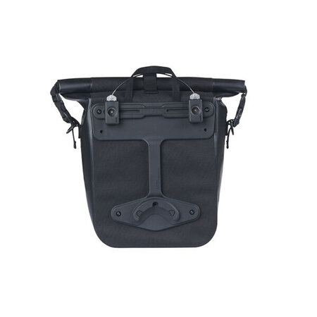 Basil Enkele Fietstas Navigator Waterproof M MIK Studs 14L Zwart - Waterdicht