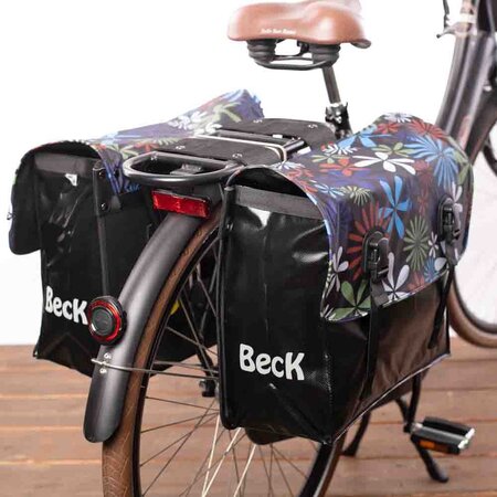 Beck Dubbele fietstas Classic 46L Rising Sun