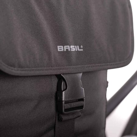 Basil Dubbele Fietstas Go - 32L Zwart