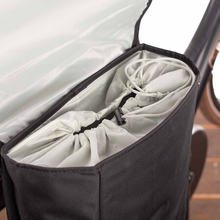 Basil Dubbele Fietstas Go - 32L Zwart