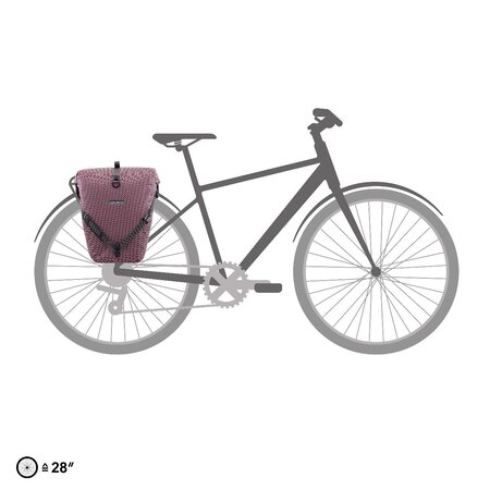 Ortlieb Enkele Fietstas Back-Roller Urban QL 3.1 Ash Rose - 20L