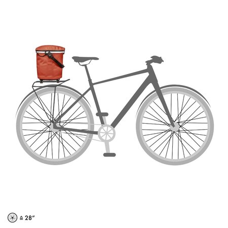 Ortlieb Bagagedragertas Up-Town Rack Rooibos - 17,5L