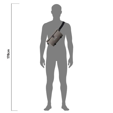 Ortlieb Stuurtas Velo-Sling Dark Sand 3L