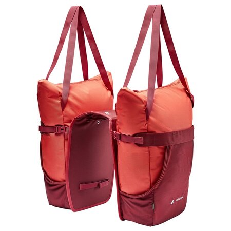 Vaude Dubbele fietstas Twinshopper 44L Hot Chili