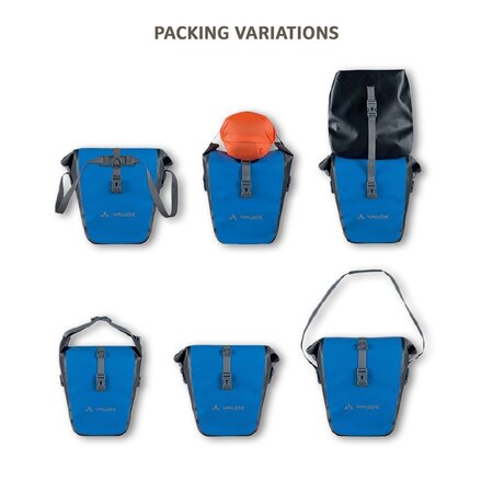 Vaude Enkele fietstas Aqua Back Single Recycled 24L Fango - waterdicht