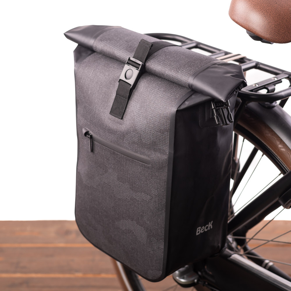 Enkele fietstas Base Zwart 18L