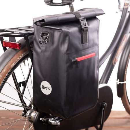 Beck Enkele fietstas Base TPU Zwart/Rood 18L