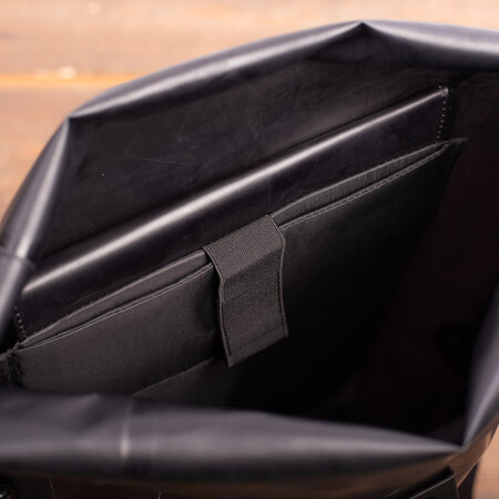 Beck Enkele fietstas Base TPU Zwart/Blauw 18L