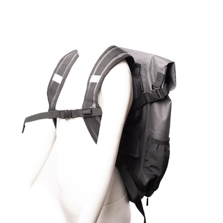 Beck Enkele fietstas en rugtas Base Backpack Zwart/Blauw 18L