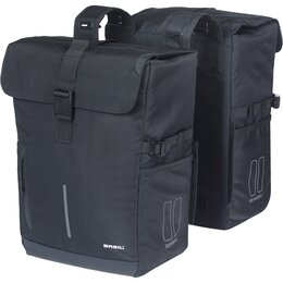 Basil Dubbele Fietstas Move 30L Zwart