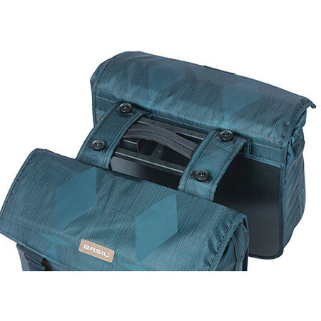 Basil Dubbele fietstas Elegance MIK 2.0 40-49L Estate Blue
