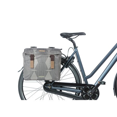Basil Dubbele fietstas Elegance MIK 2.0 40-49L Chateau Taupe