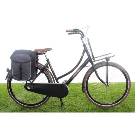 Basil Dubbele Fietstas Miles MIK 2.0 Zwart/Grijs 32L