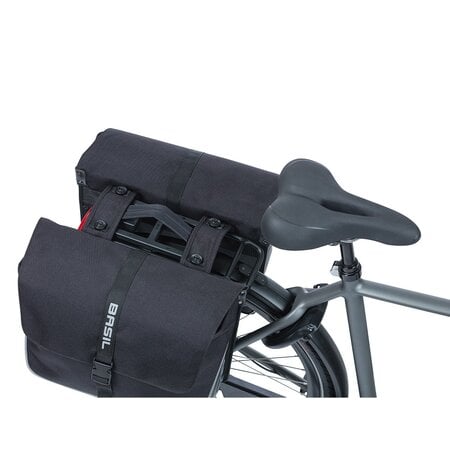 Basil Dubbele fietstas Forte MIK 2.0 35L Zwart