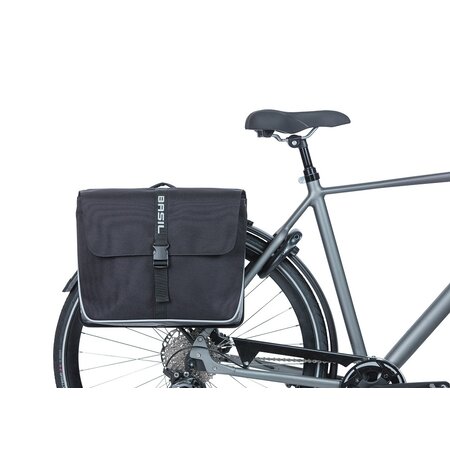 Basil Dubbele fietstas Forte MIK 2.0 35L Zwart