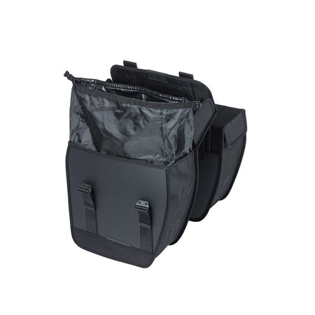 Basil Dubbele Fietstas Tour Waterproof MIK 2.0 28L Zwart