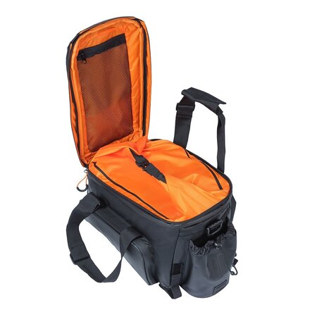 Basil Miles Tarpaulin Trunkbag XL Pro MIK 2.0 9-36L Bagagedragertas Black Orange