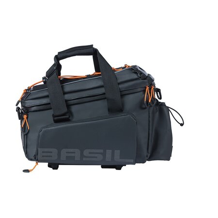 Basil Miles Tarpaulin Trunkbag XL Pro MIK 2.0 9-36L Bagagedragertas Black Orange