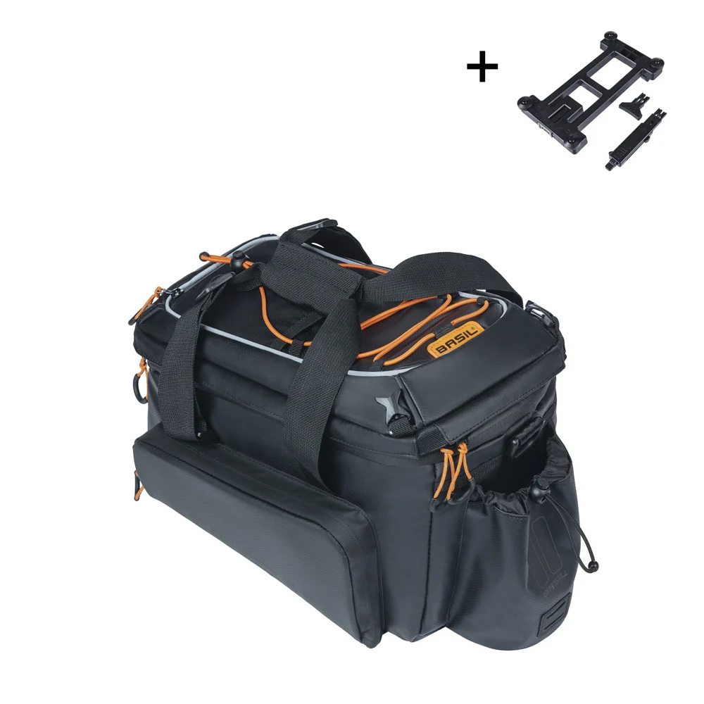 Miles Tarpaulin Trunkbag XL Pro MIK 2.0 9-36L Bagagedragertas Black Orange