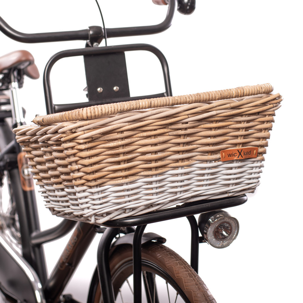 Boodschappenmand 22L Bruin/Wit