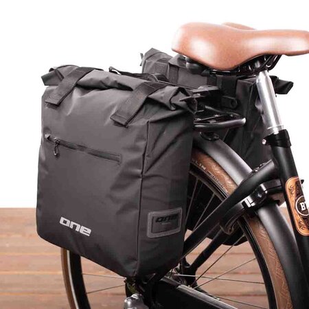 ONE Bikeparts Enkele fietstas RC. Bag 30 met AVS -Set van twee tassen