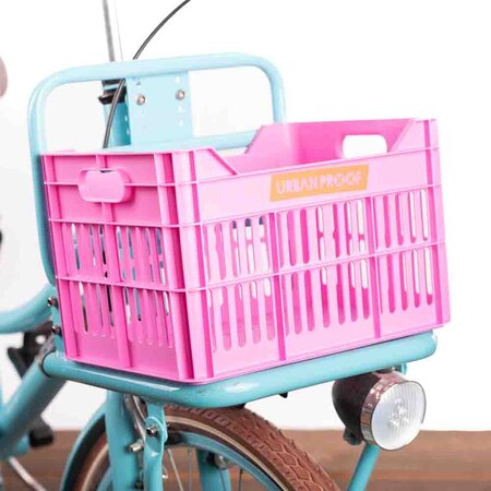 Urban Proof Fietskrat Recycled Junior 10L Felroze