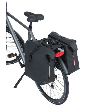 Basil Dubbele Fietstas SoHo Nordlicht MIK 2.0 - 41L Zwart