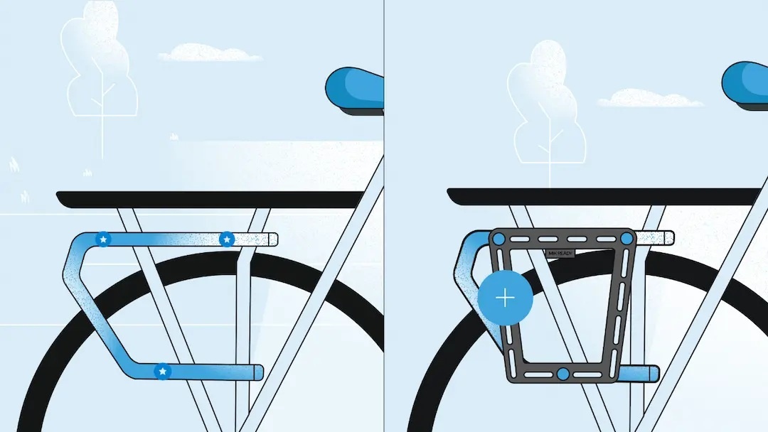 Montage MIK studs fietstas