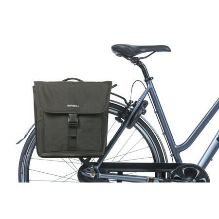 Basil Dubbele Fietstas Go MIK 2.0 - 32L Zwart