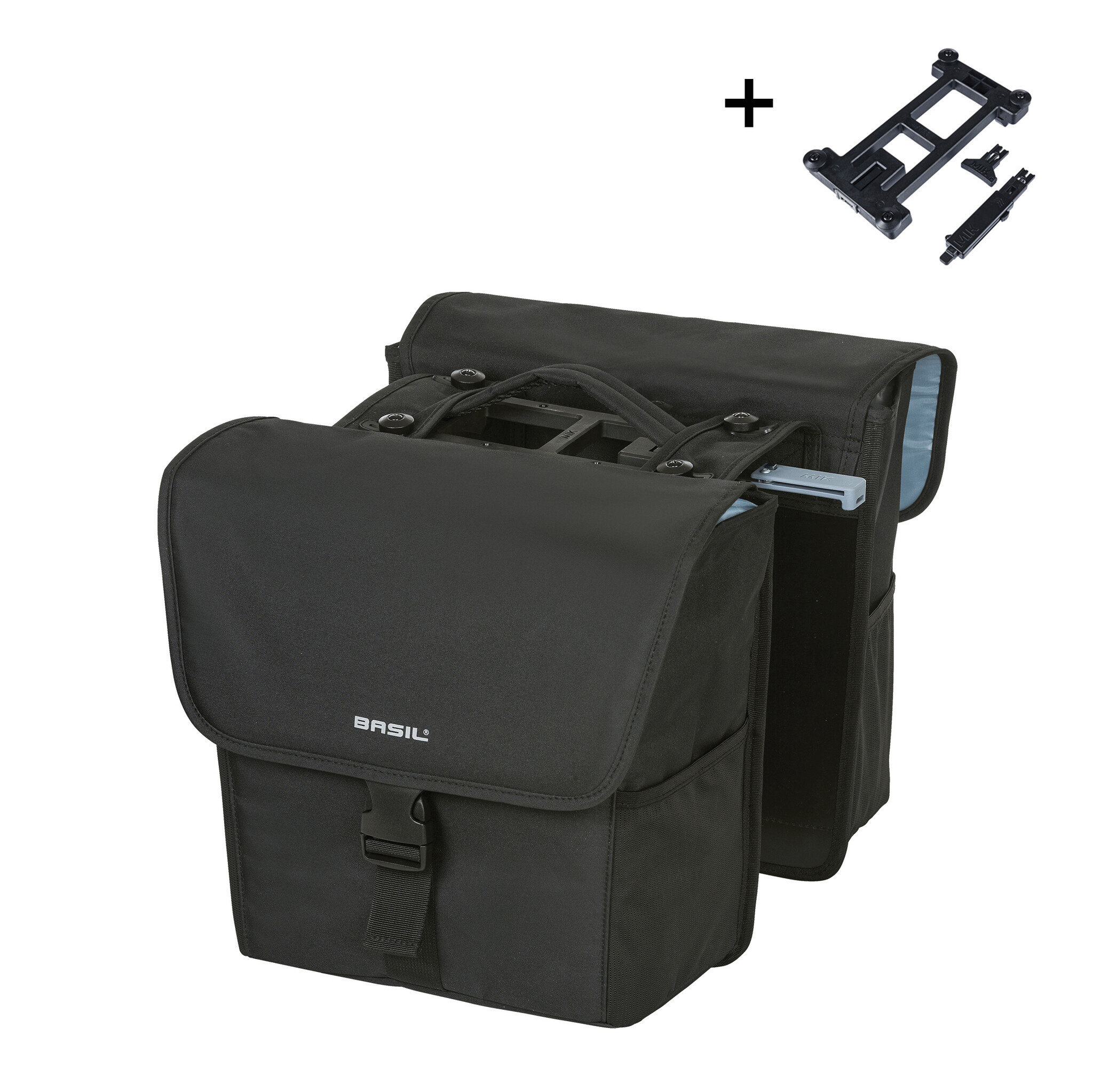 Dubbele Fietstas Go MIK 2.0 - 32L Zwart