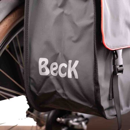 Beck Dubbele fietstas Organic Rode Bies 42L