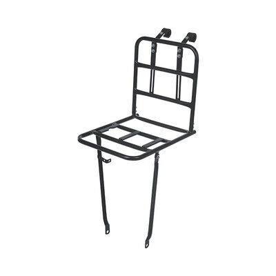 Basil Front Carrier L Voordrager MIK Zwart