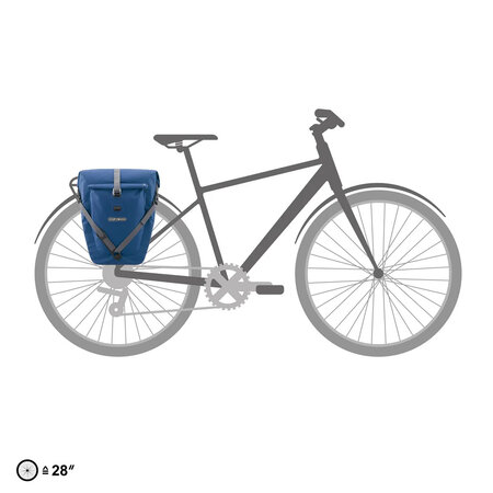 Ortlieb Enkele Fietstas Back-Roller Plus QL 2.2 Denim - 23L