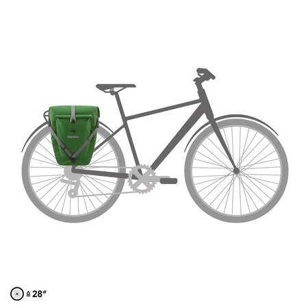 Ortlieb Enkele Fietstas Back-Roller Plus QL 2.2 Moss Green - 23L