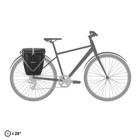 Ortlieb Enkele Fietstas Back-Roller Plus QL 2.2 Black - 23L