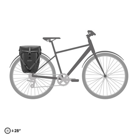 Ortlieb Enkele Fietstas Back-Roller Plus Urban QL 2.2 Pepper - 23L