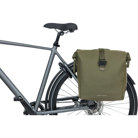 Basil Dubbele Fietstas SoHo Nordlicht MIK 2.0 - 41L Mosgroen