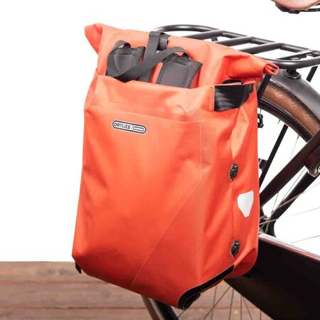 Ortlieb Enkele Fietstas en Rugtas Vario QL 3.1 Rooibos 20L