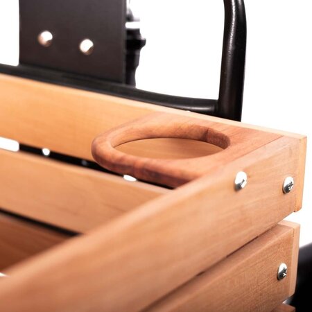 Wooden Amsterdam Urban Explorer Fietskrat L met beker- en parapluhouder