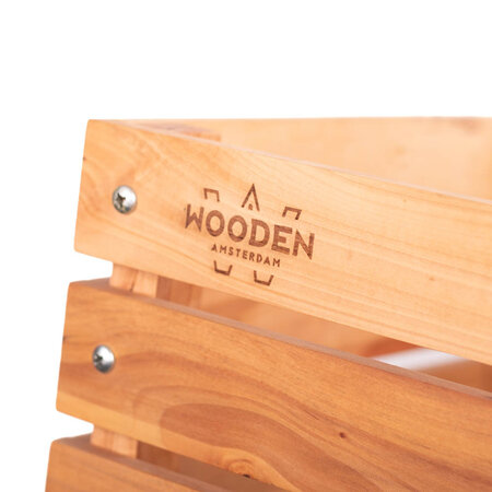 Wooden Amsterdam Houten Fietskrat L