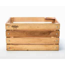 Wooden Amsterdam houten fietskratten Urban Explorer Fietskrat L met bekerhouder